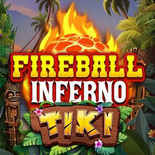 Fireball Inferno Tiki by NetEnt, showcased at robocatcasino-fi.com – game logo